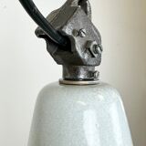 Industrial Grey Enamel Factory Pendant Lamp from Zaos, 1960s