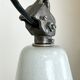 Industrial Grey Enamel Factory Pendant Lamp from Zaos, 1960s