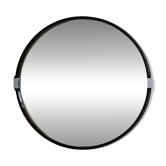 Mid-Century Modern Round Wall Mirror, Italy, 1970s
