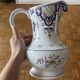 Large ceramic jug Old Rouen 1900