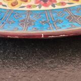 Jules Vieillard à Bordeaux - Important plat - en faience fine à décor d'émaux cloisonnés - XIXème