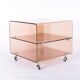 Plexiglas side table or bedside table by Michel Dumas