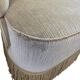 Set of 2 vintage 'gold' armchairs with fringes.