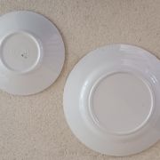 Tasse à thé, soucoupe et assiette Basque Digoin