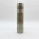 Vase rouleau brutaliste / aluminium brossé – 1960s