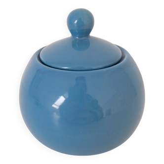 Pot en céramique / Sucrier bleu