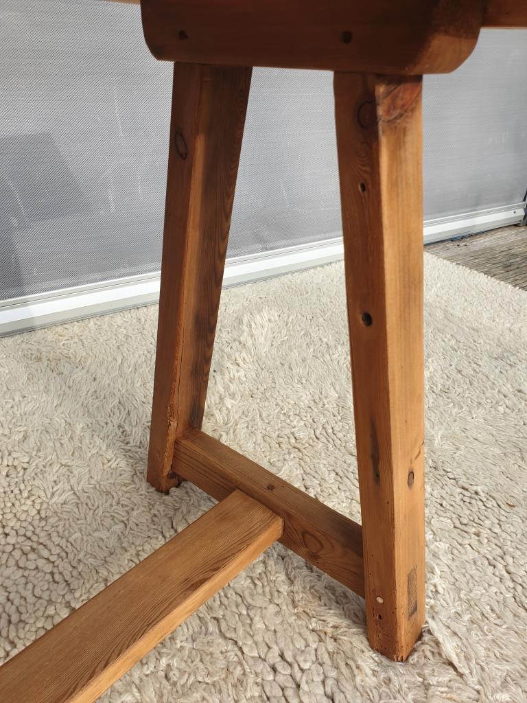 Workshop trestle coffee table