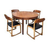 Sled chairs Baumann + table with extensions