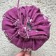 Asian style cushion – thin, purple and white patterns