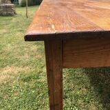 Table de ferme vitrifiée