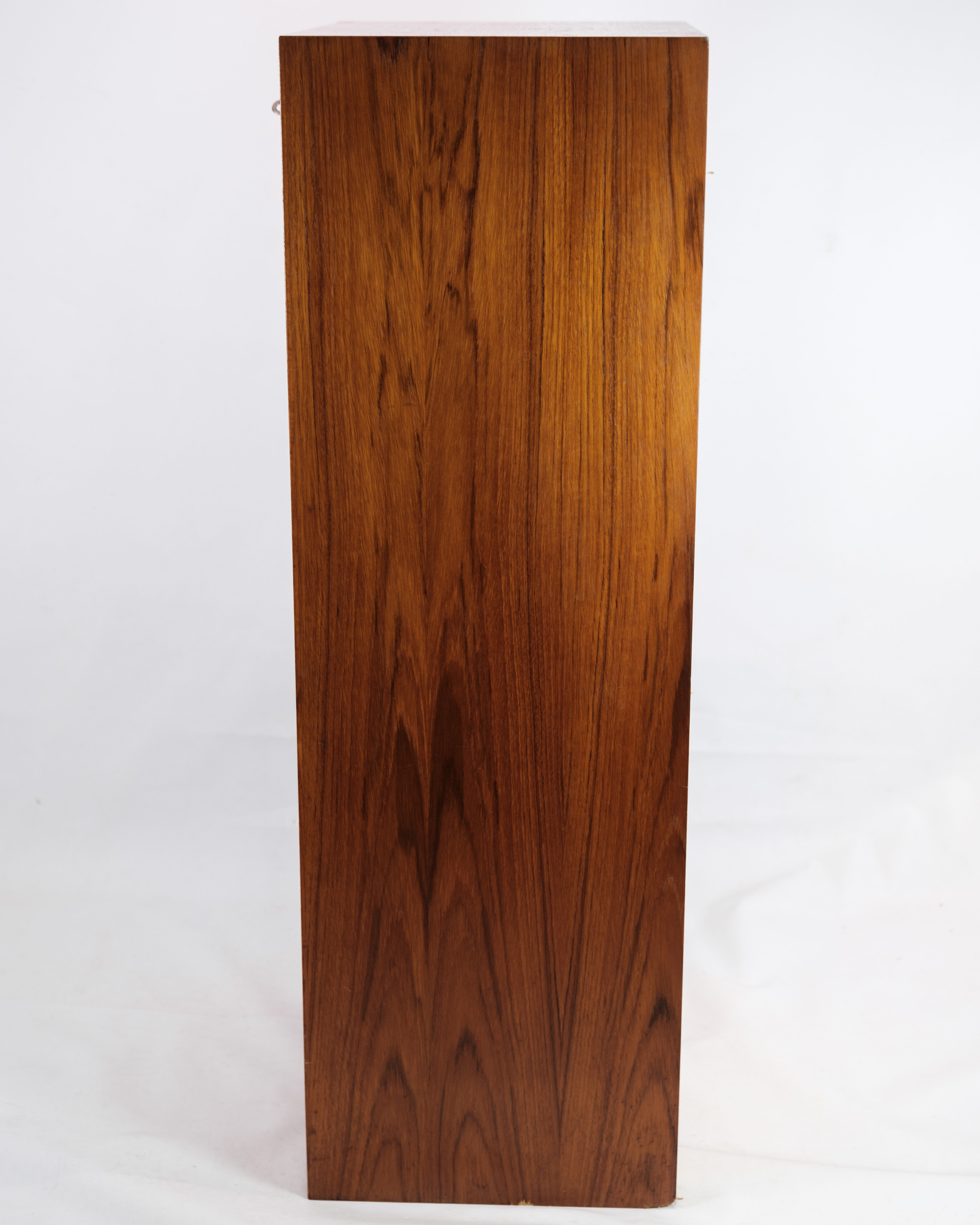 Jalousie Cabinet with Pull-Out Drawers in Teak Wood from the 1960s