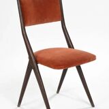 Set of 2 compass leg chairs, Thames model by Gaetano & Alessandro Besana