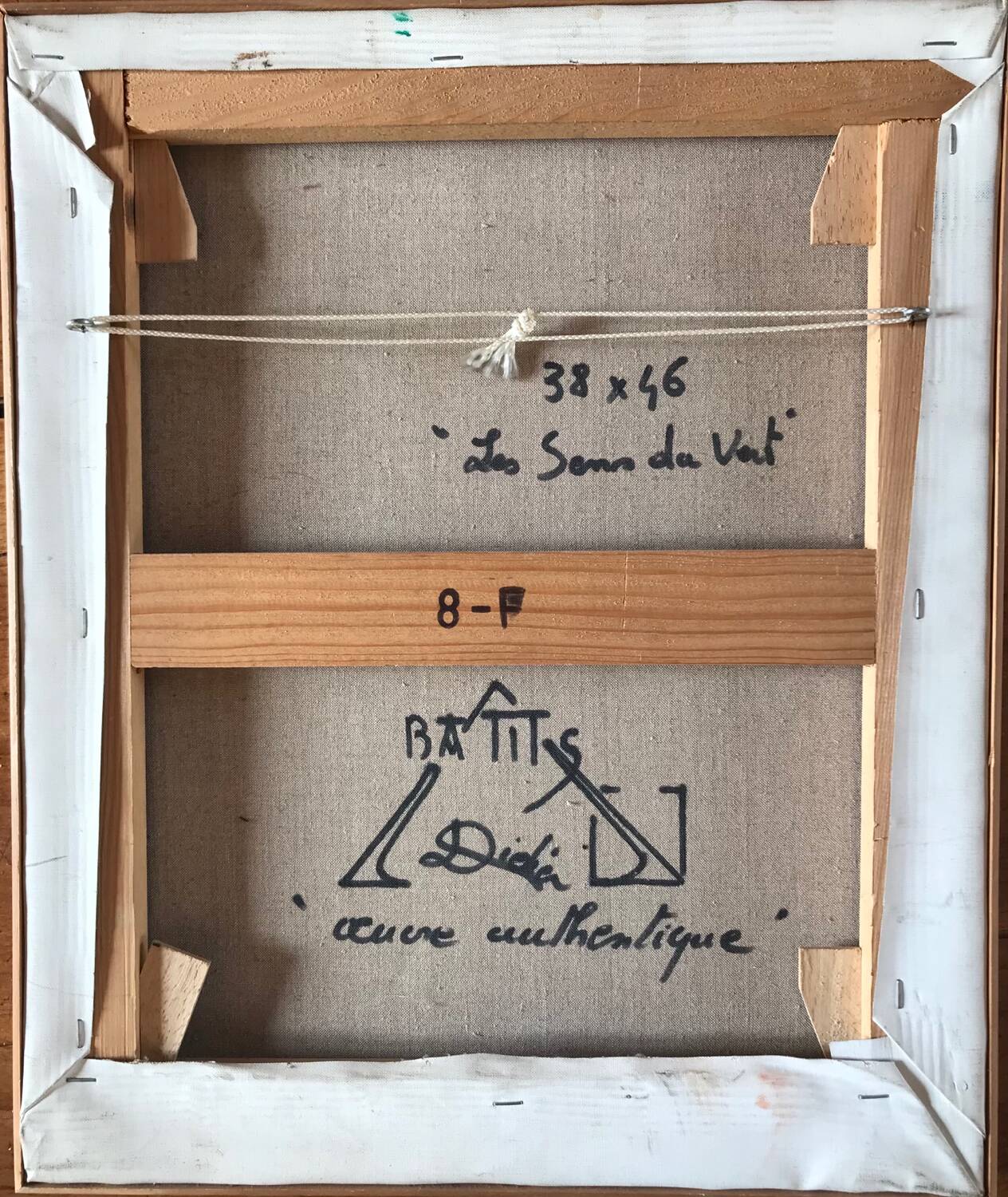 Didier battistella (1963).the senses of the wind.oil on canvas