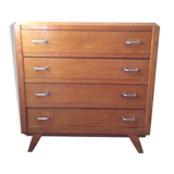 Chest of drawers vintage wooden compass feet