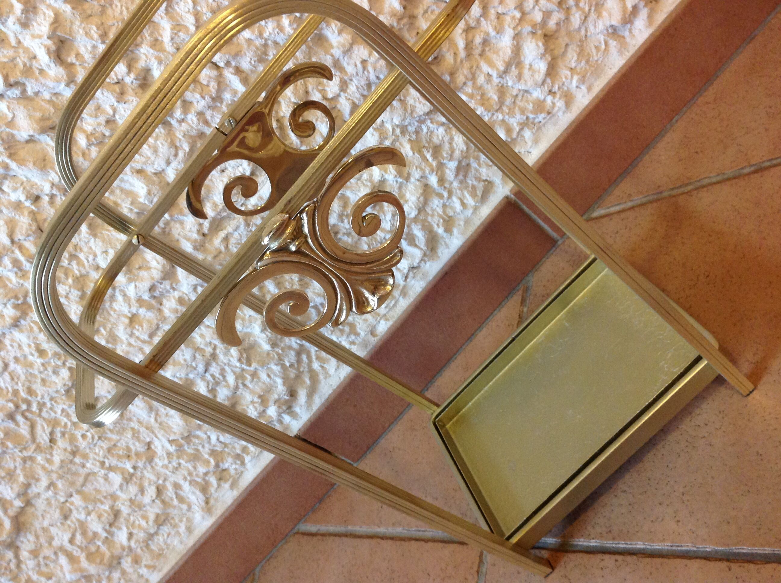 Brass umbrella holder art deco style