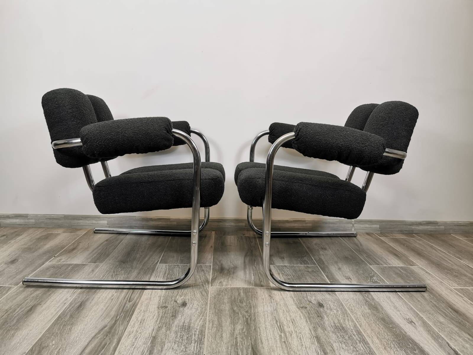 Mid-century restored armchairs