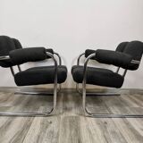 Mid-century restored armchairs