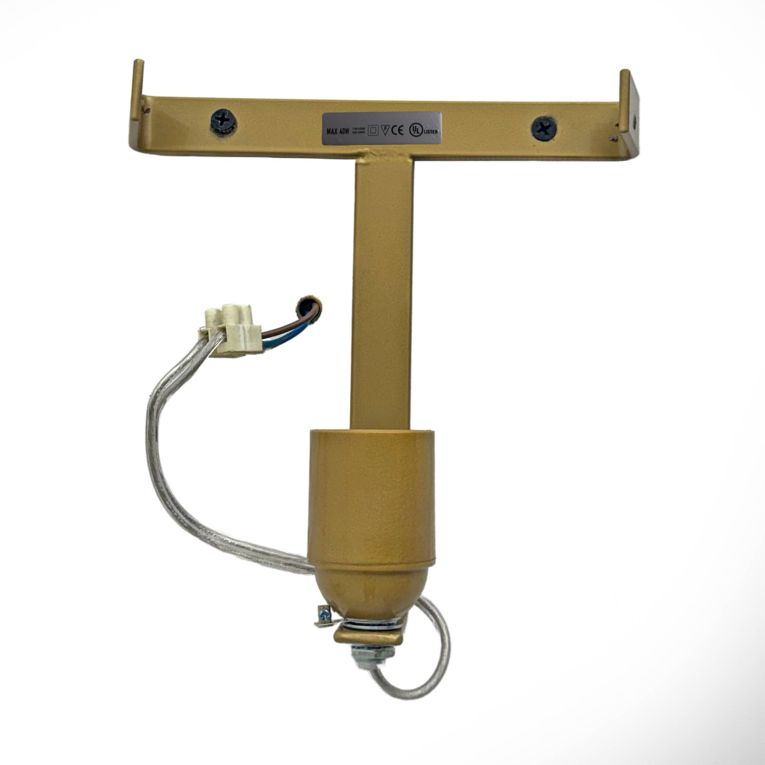 Pair of Art Dèco Style Italian Murano Glass and Brass Sconces