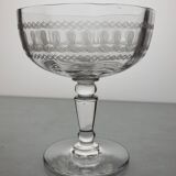 6 crystal champagne glasses