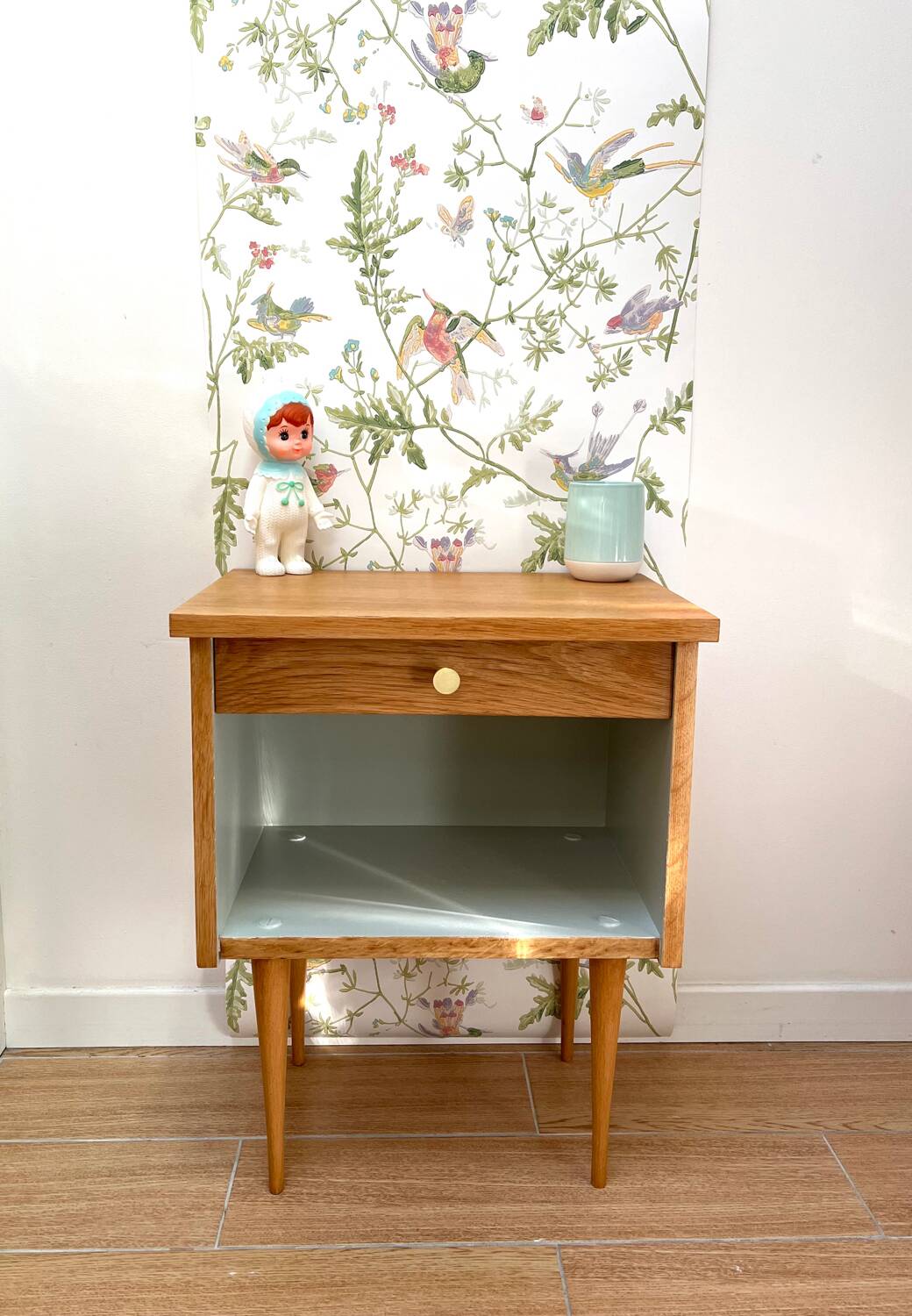 Vintage mizzle bedside table