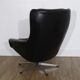 Fauteuil scandinave en cuir 1970
