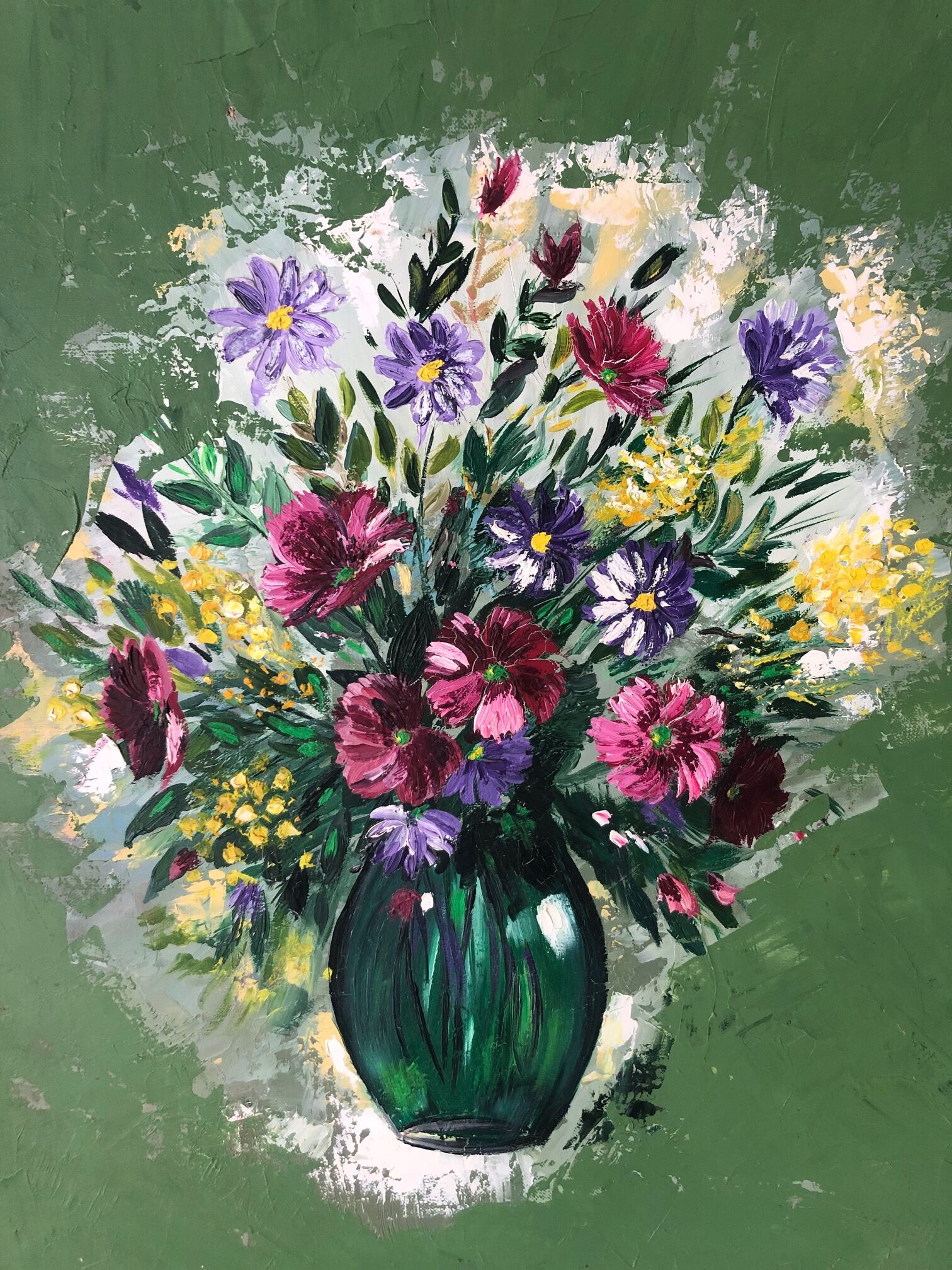 Painting flowers