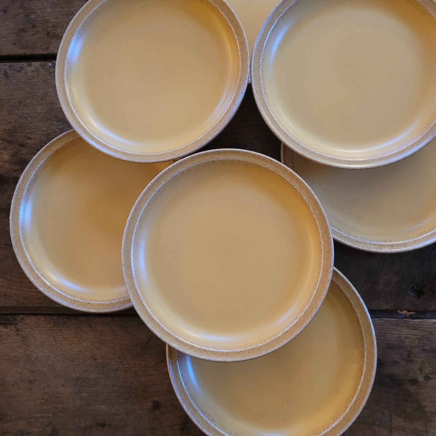 Stoneware dessert plates – Ateliers du Revermont, France – late 20th century