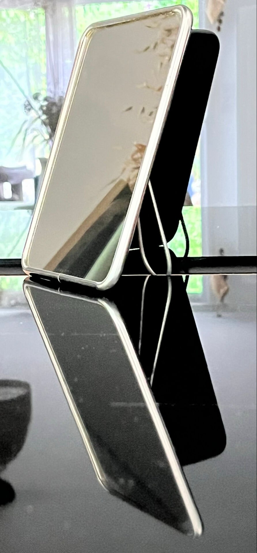 Small barber's mirror