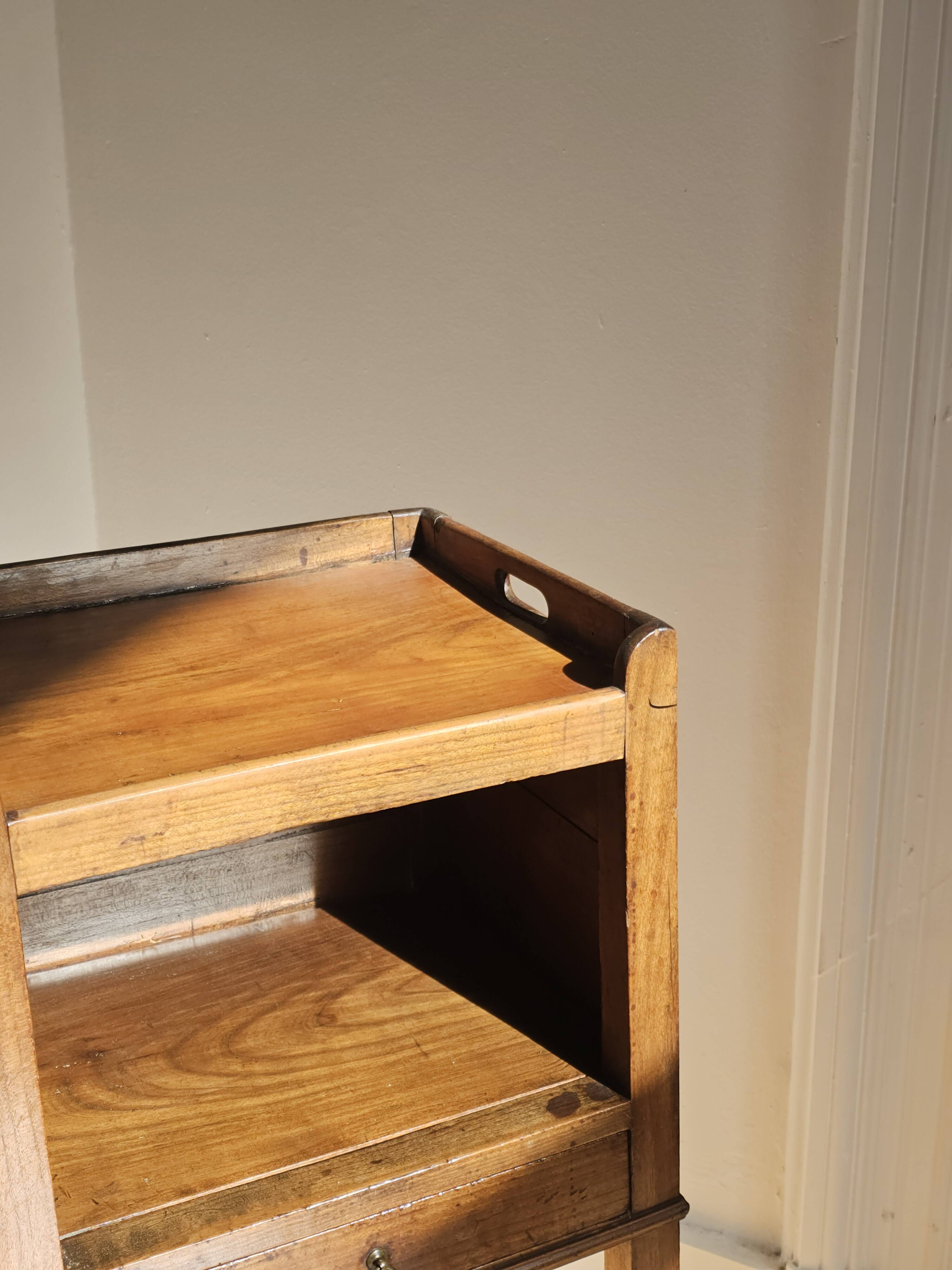 Solid wood side table - Louis XVI style