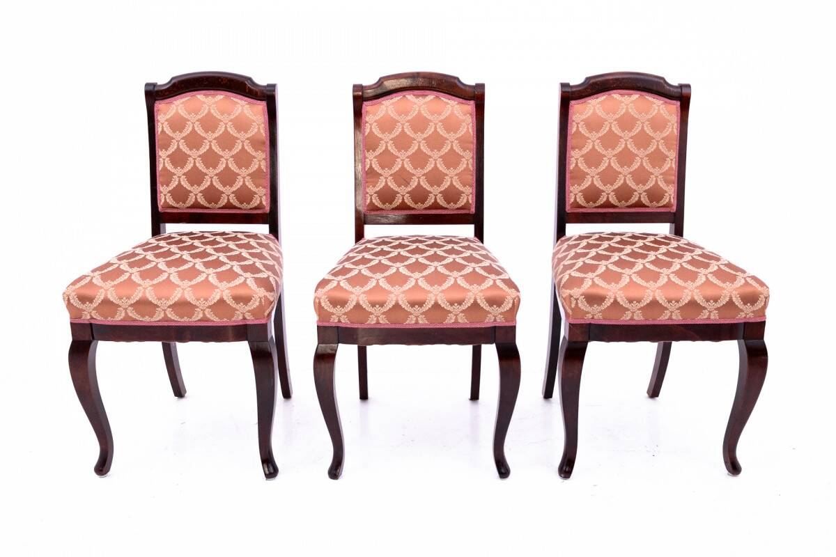 Chairs, Northern Europe, circa 1900.