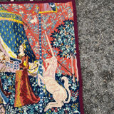 Ancient wool tapestry "The Lady and the Unicorn"