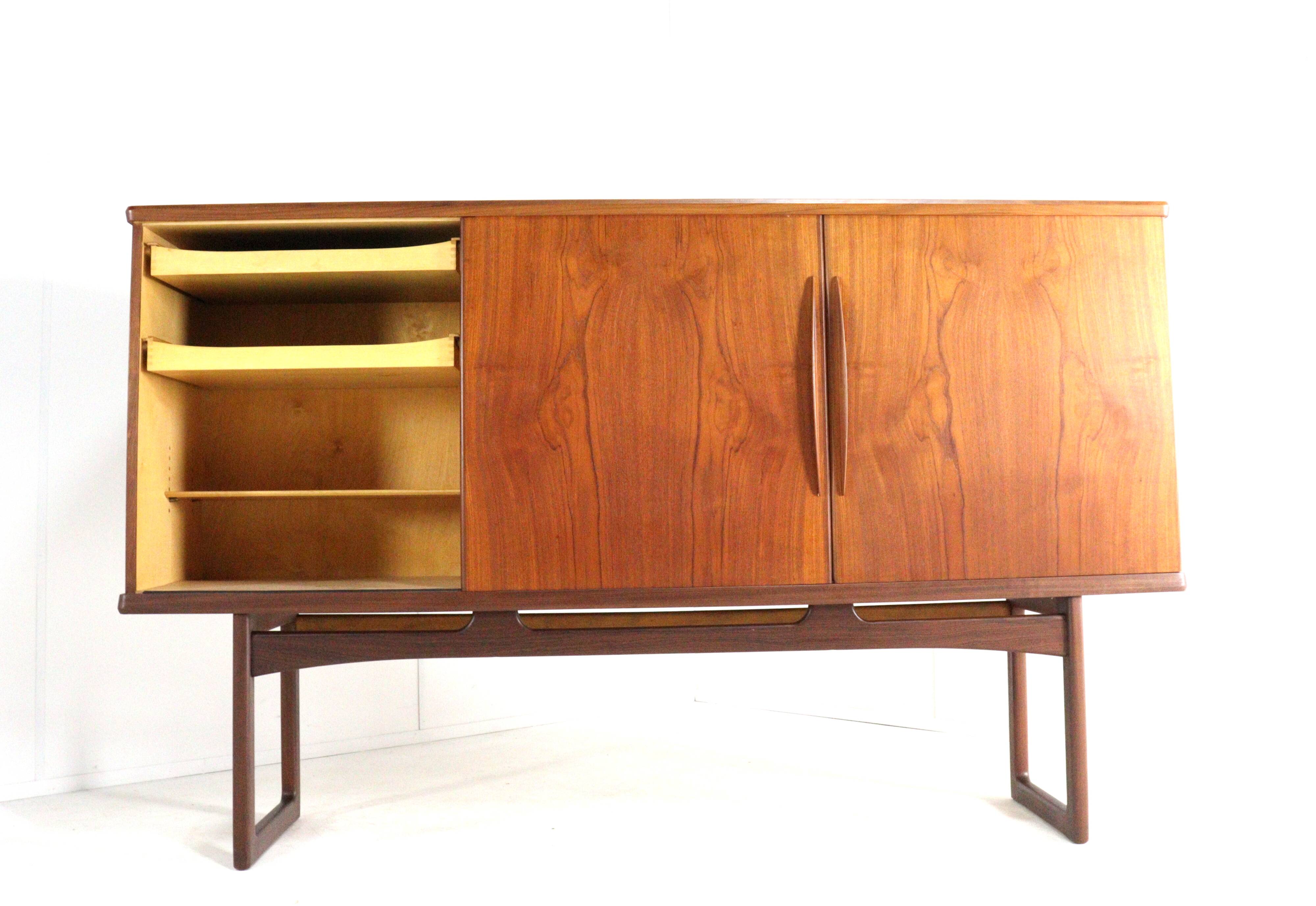 Vamo Sønderborg highboard attr. Arne Vodder | 194 cm  danish design in teak