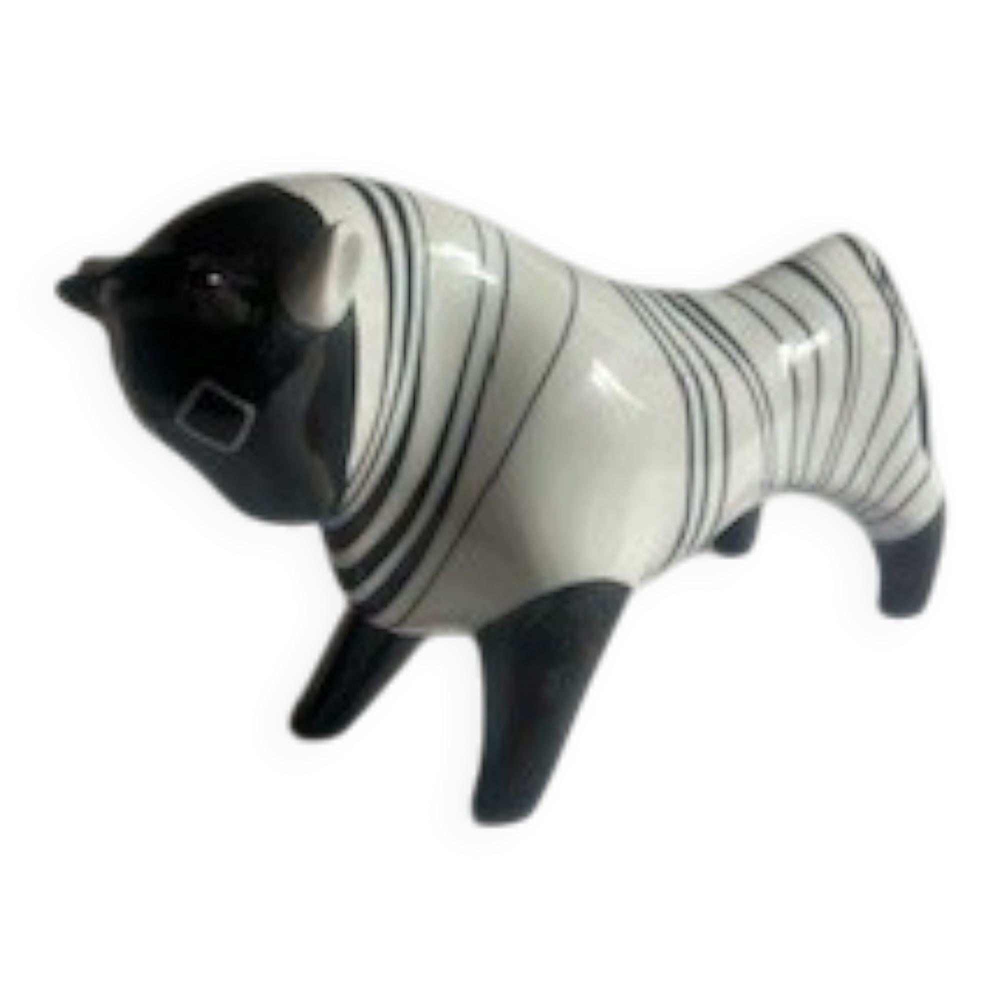 Porcelain bull figurine from Cmielow, 1960s.