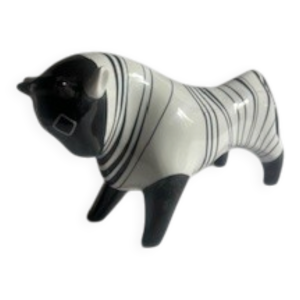 figurine taureau en porcelaine