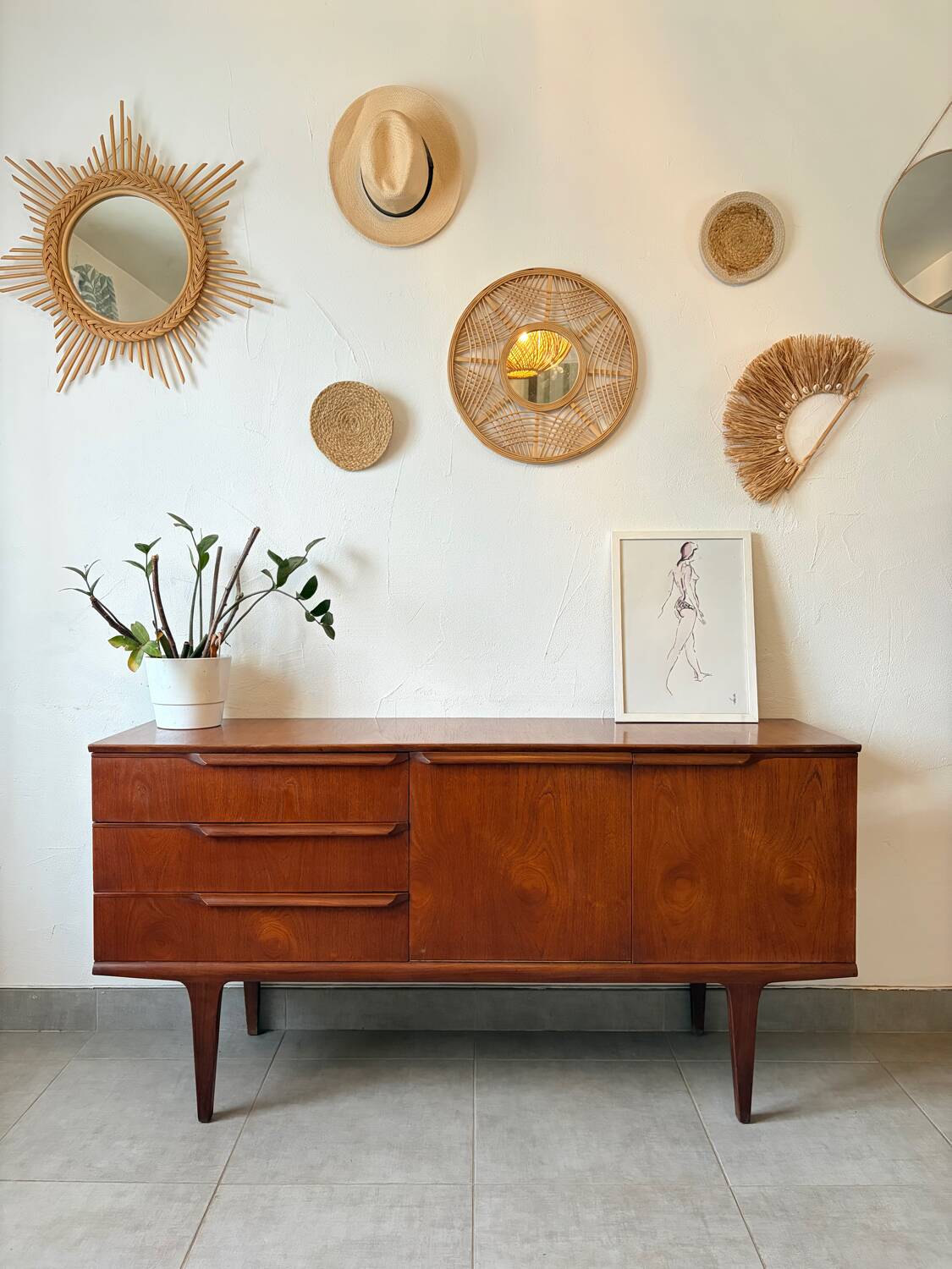 Vintage Scandinavian teak sideboard