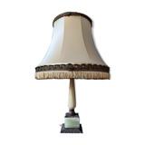 Table lamp with marble base