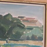 Sunset landscape by Arnold Axelsson