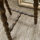 Tripod stool in old turned wood