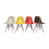 4 DSW chairs by Charles and Ray Eames for Herman Miller