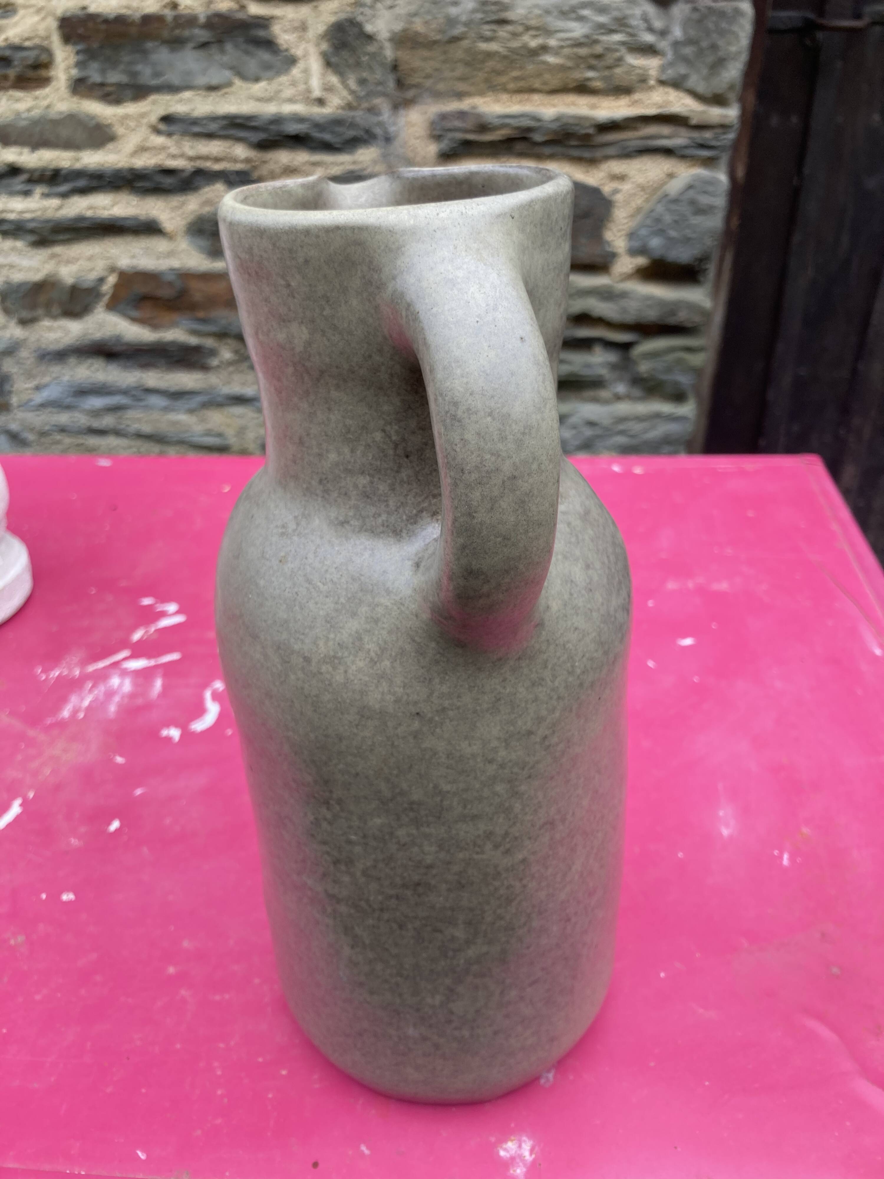 ceramic pitcher pitcher signed Max idlas-era Jouve, vintage 50/60's