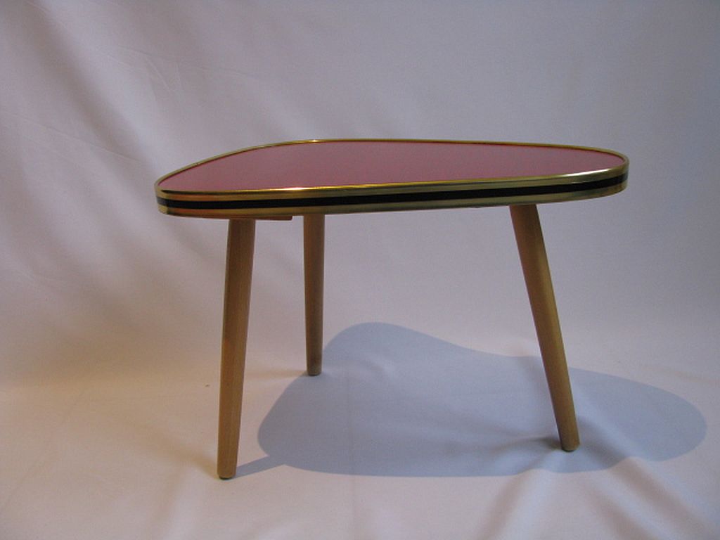 Table d'appoint trépied du milieu du siècle, années 1970