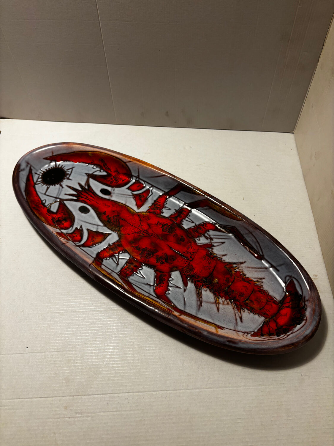 Vallauris ceramics, the Lobster by Kurt and Monique Brunner 1950, 60