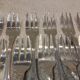 12 silver-plated metal cake forks by silversmith Cailar Bayard, shell design