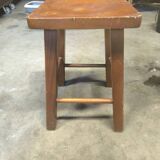 Vintage farmhouse stool in rustic fir