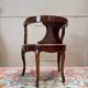 Louis XV style marquetry office chair, 19th century.