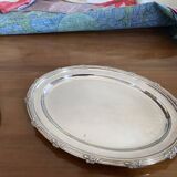 Grand plat ovale en argent