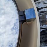 Round illuminated plastic mirror from the 70s