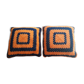 Lot 2 coussins vintage 70's