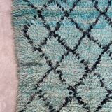 Moroccan rug Marmoucha green - 259 x 103 cm