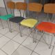 Suite de 4 chaises vintage années 1960